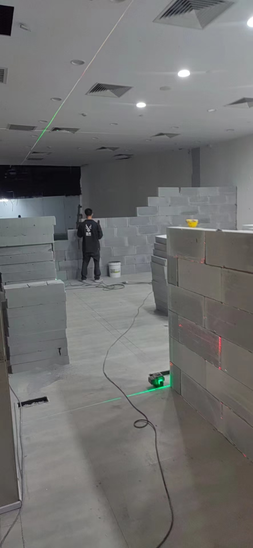 加气块隔墙施工参考 3